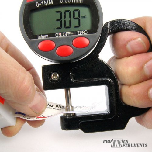 Tloušťkoměry pro měření tloušťky Testexové pásky