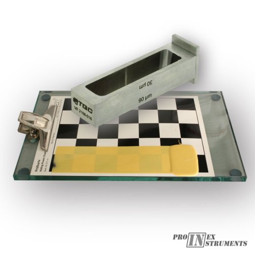 Naťahovacie pravítko „Quadruplex“, s rezervoárom